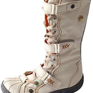 TMA EYES Women's Fashion Boots - Stylish PU & Genuine Leather, Cozy Faux Fur Lining, Perfect for Winter Wear