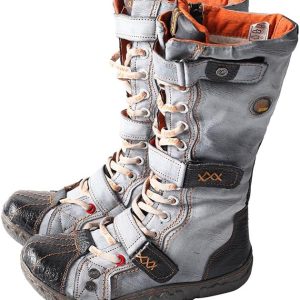 TMA EYES & MAiA Women's Retro Fleece-Lined Knee-High Boots | Stylish & Comfortable Casual Footwear | Perfect for Fall &